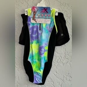 ZeroXposur Youth Girls 2-Piece Tie-Dye Swim Set (NWT)